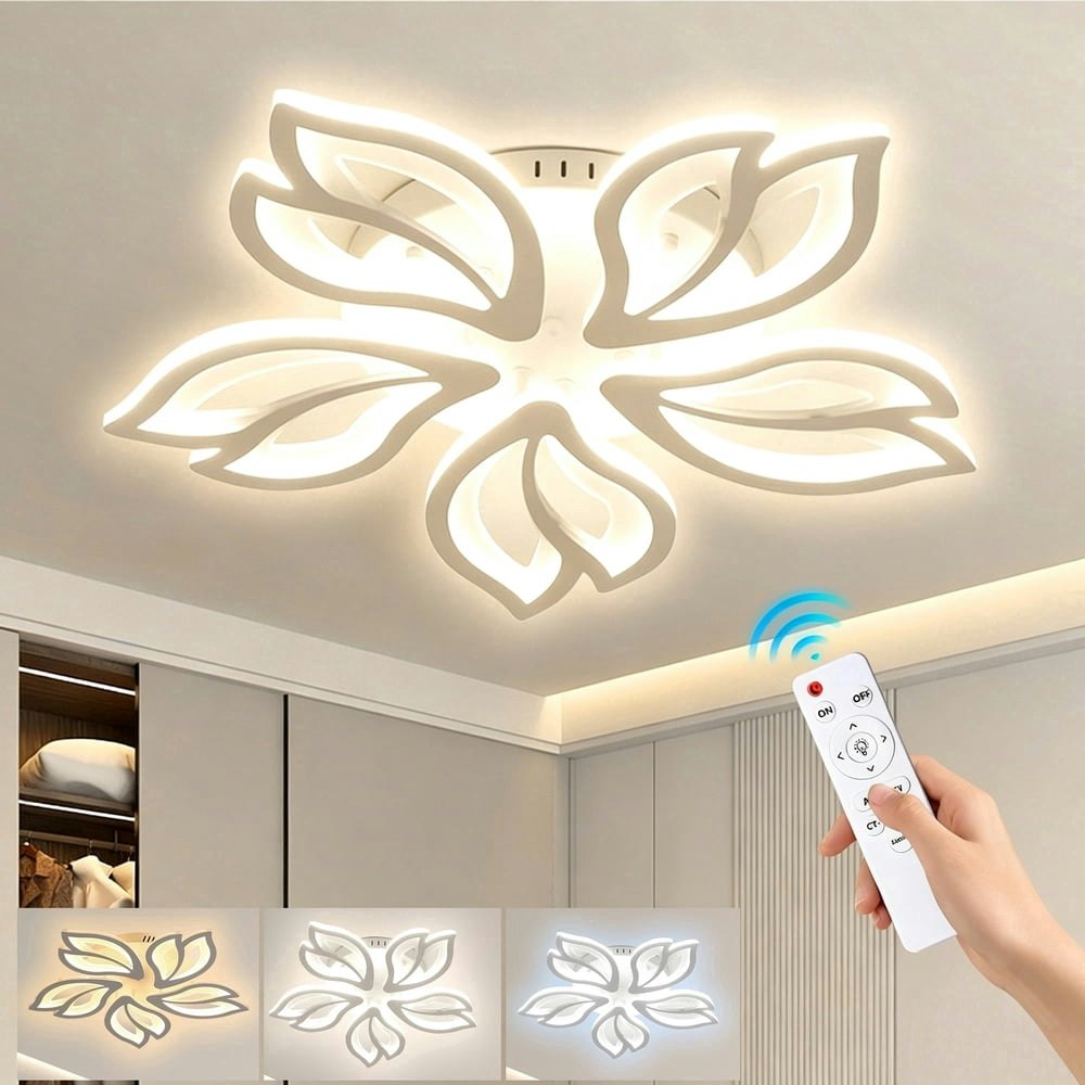 Anoak 23.6-Inch Dimmable 5-Petal LED Ceiling Light: $44.99