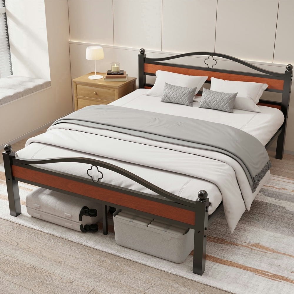 Queen Modern Walnut Platform Bed Frame: $106.89 Queen Modern Walnut Platform Bed Frame: $106.89