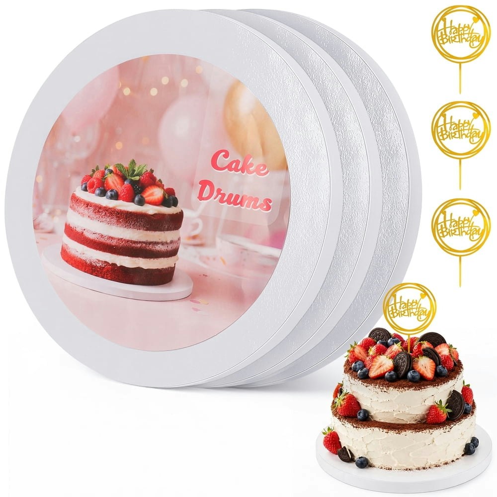 12-Inch Round Cake Boards 3-Pack: $11.99