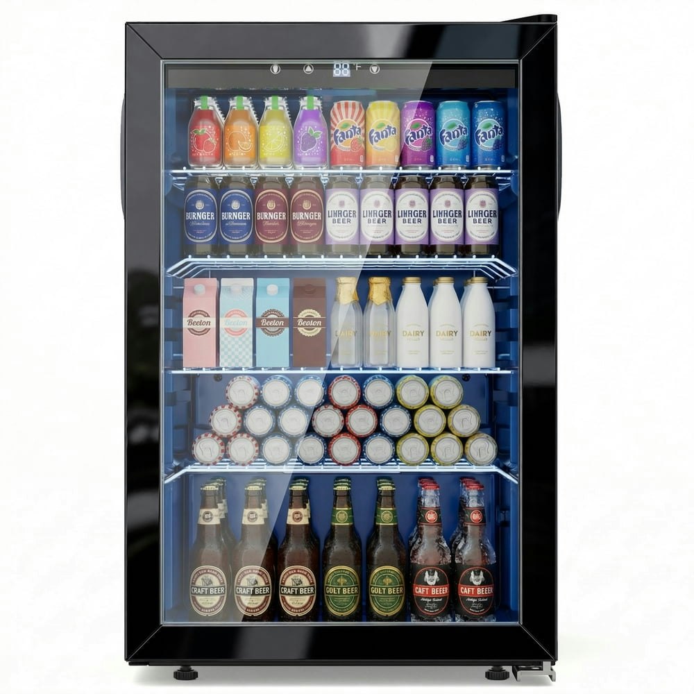 Snowyermine 150-Can Beverage Refrigerator: $245.98