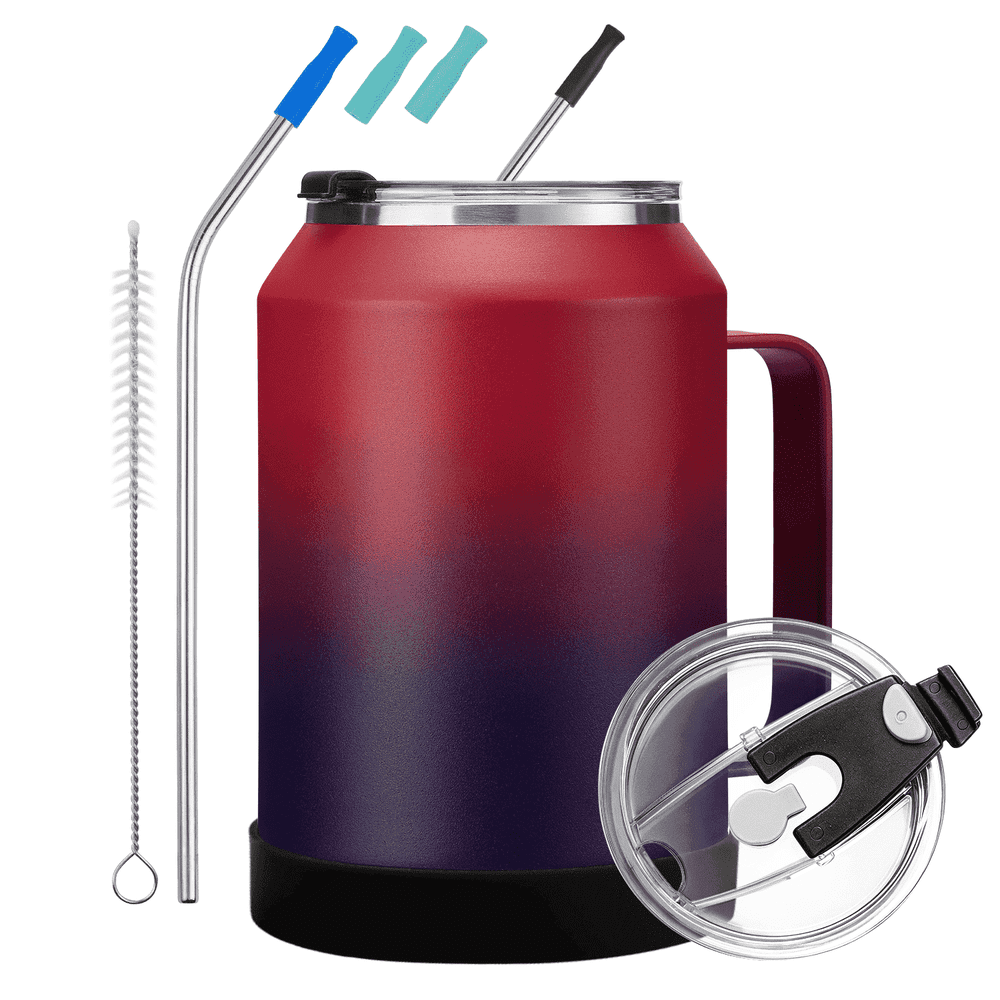 Sunsoc 32-ounce Stainless Steel Tumbler with Handle and Straw: $19.79 Sunsoc 32-ounce Stainless Steel Tumbler with Handle and Straw: $19.79