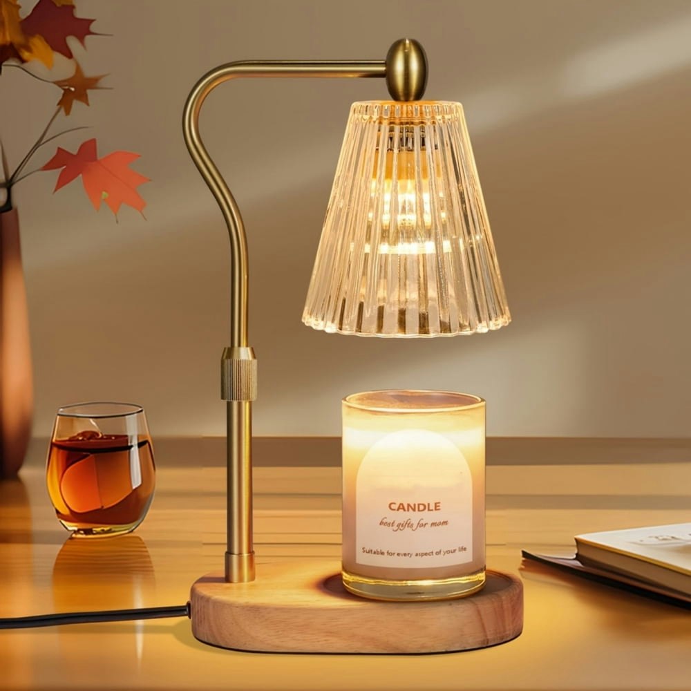 Wueaoa Dimmable Candle Warmer Lamp with Timer: $21.59