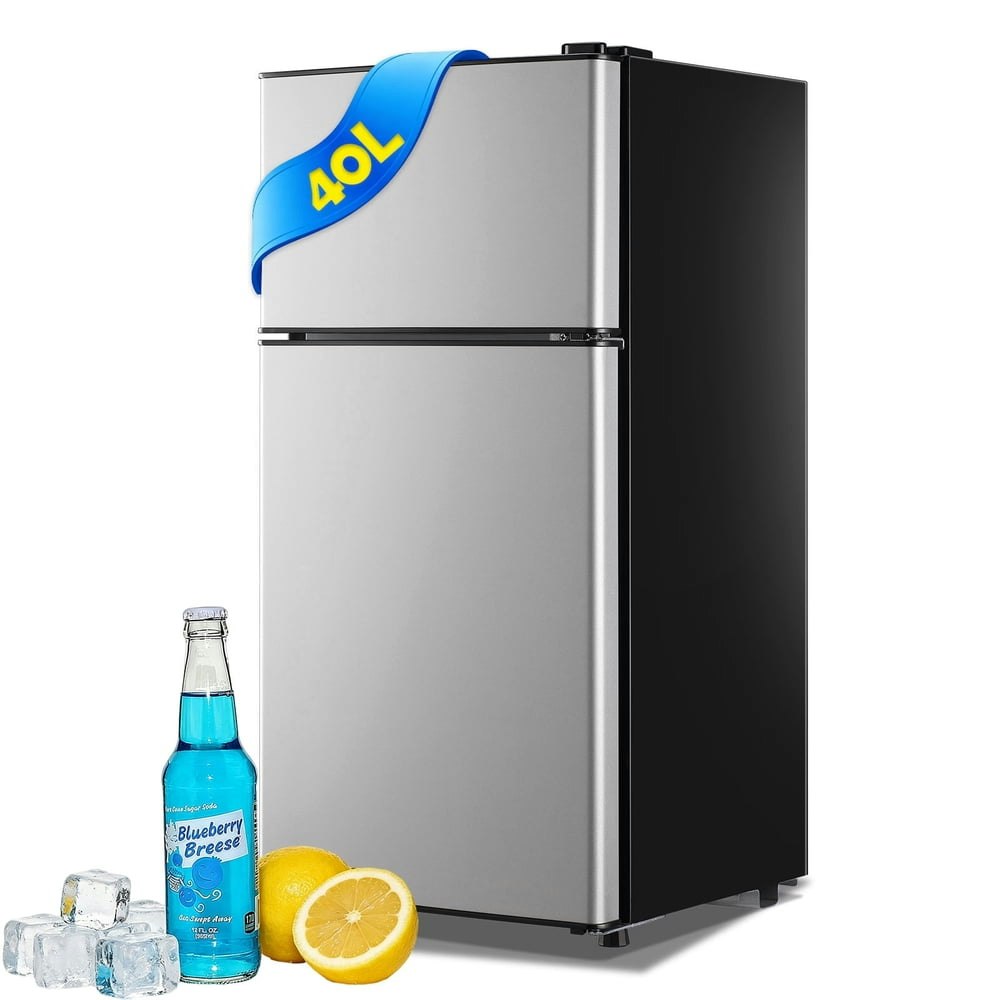 Jiejia 40L Dual-Door Mini Fridge: $129.98