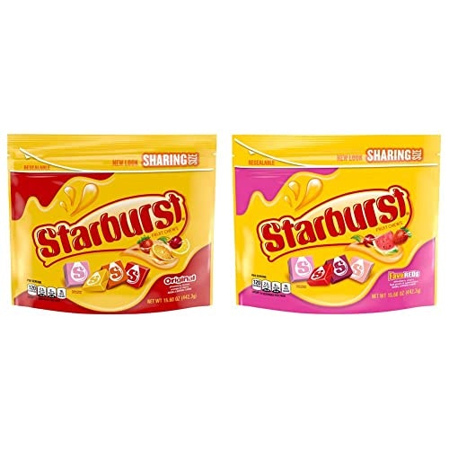 Starburst Original and FaveREDs Fruit Chews Candy 15.6-Ounce Pouch 2-Pack: $6.98