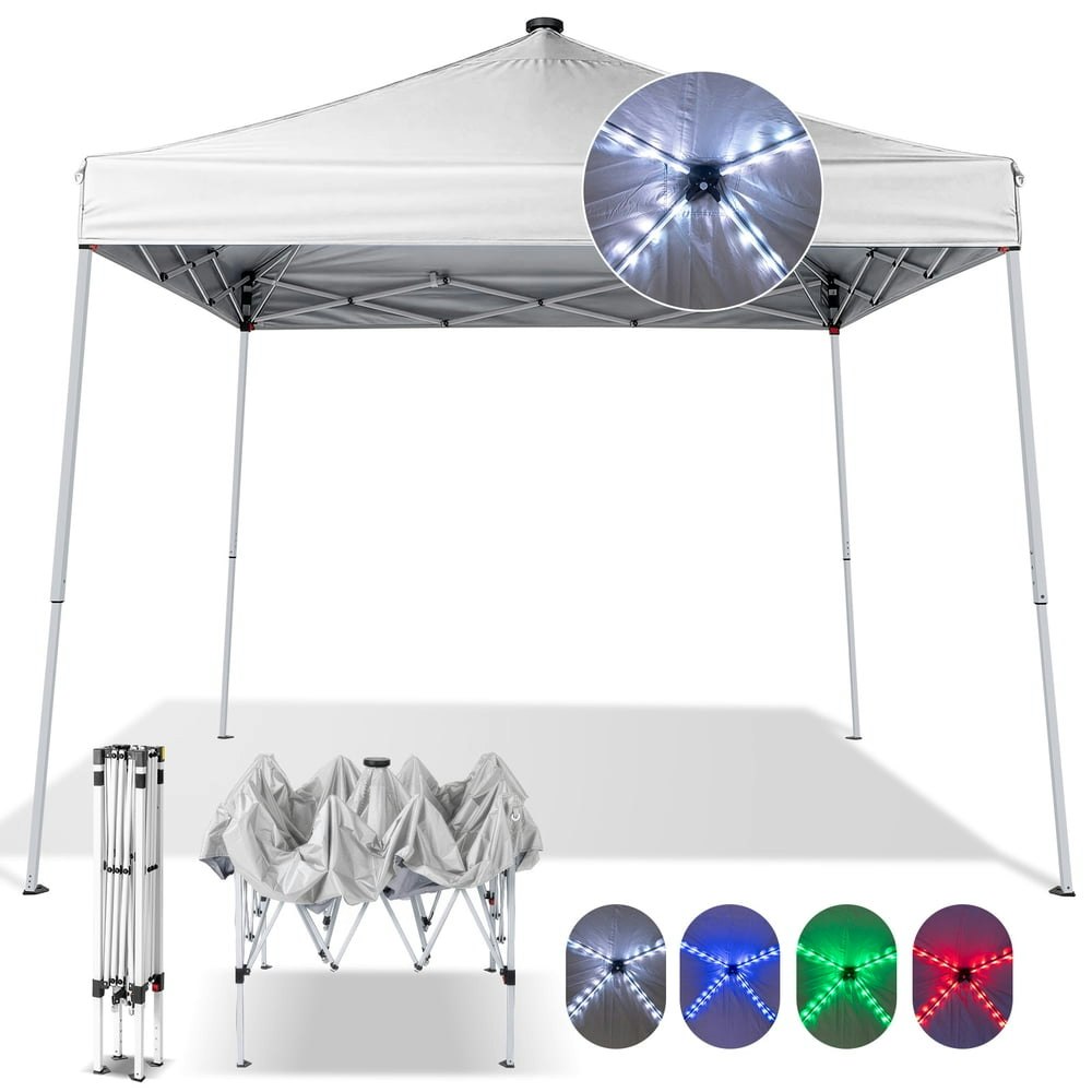 Ktaxon 10x10-Foot LED Pop-Up Canopy Tent: $62 Ktaxon 10x10-Foot LED Pop-Up Canopy Tent: $62