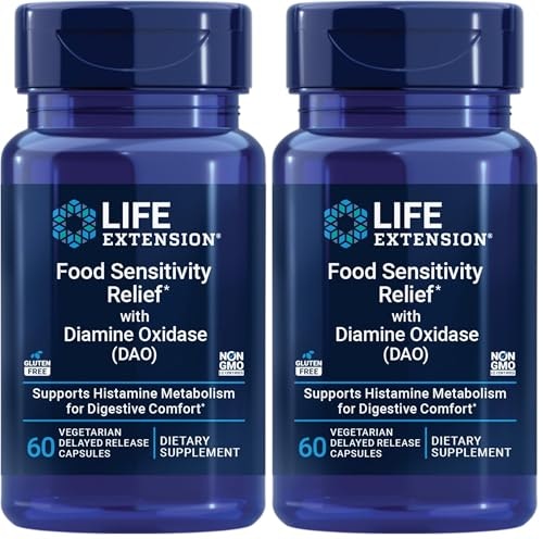 Life Extension Food Sensitivity Relief DAO Enzyme Supplement 60-Capsule 2-Pack: $51.30 Life Extension Food Sensitivity Relief DAO Enzyme Supplement 60-Capsule 2-Pack: $51.30