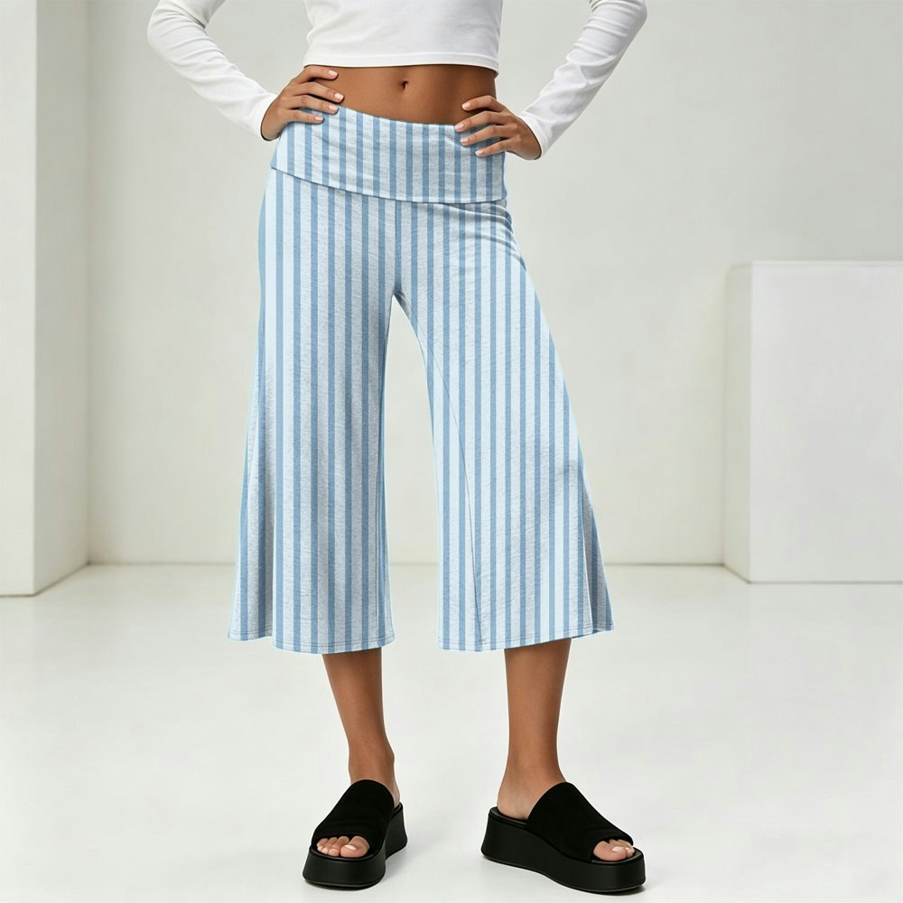 Lumtrix Women's Wide Leg Cropped Gaucho Pants: $16.99 Lumtrix Women's Wide Leg Cropped Gaucho Pants: $16.99