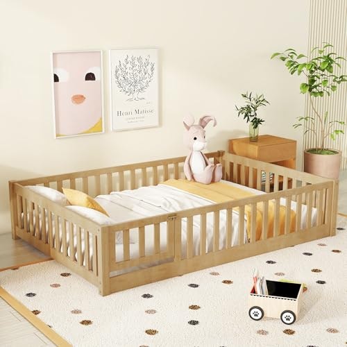 Bellemave Full Montessori Floor Bed Frame: $158.99 Bellemave Full Montessori Floor Bed Frame: $158.99