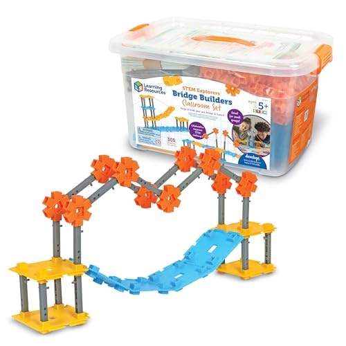 Learning Resources STEM Explorers Bridge Builders Classroom Set 305-Piece: $60.99