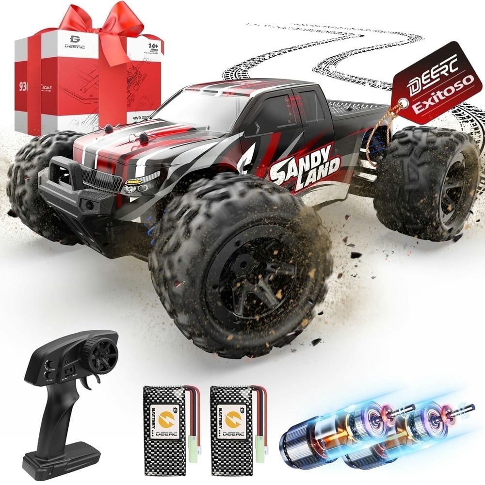 Deerc 1:16 Scale 4WD High-Speed Remote Control Monster Truck 2-Pack: $51.14 Deerc 1:16 Scale 4WD High-Speed Remote Control Monster Truck 2-Pack: $51.14