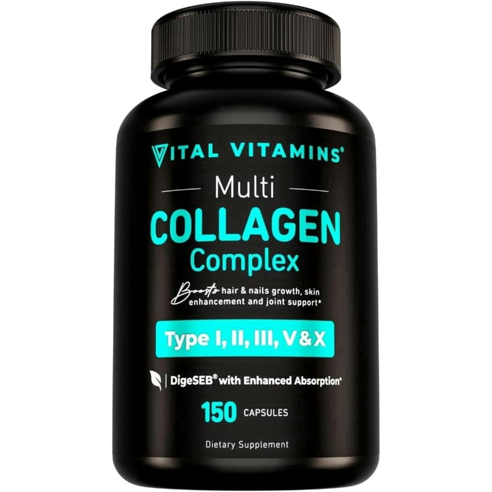 Vital Vitamins Multi Collagen Complex 150-Capsule Bottle: $19.86 Vital Vitamins Multi Collagen Complex 150-Capsule Bottle: $19.86