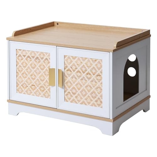 Rypetmia Boho Hidden Cat Litter Box Cabinet: $64.79 Rypetmia Boho Hidden Cat Litter Box Cabinet: $64.79