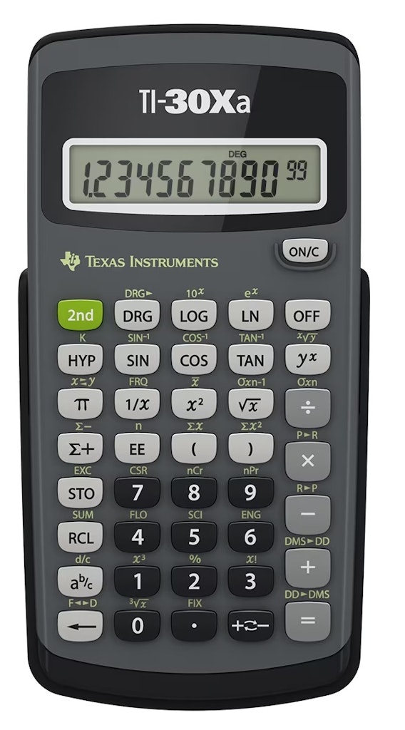 Texas Instruments TI-30xa Scientific Calculator: $9.97