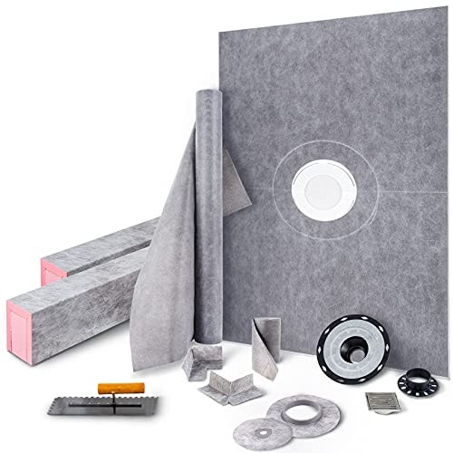 Vevor 38"x60" Shower Curb and Drain Kit: $150.43 Vevor 38"x60" Shower Curb and Drain Kit: $150.43