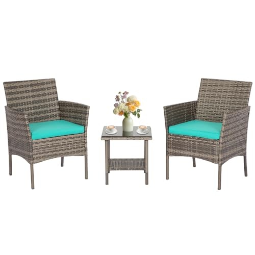 FDW 3-Piece Wicker Patio Bistro Set: $79.99 FDW 3-Piece Wicker Patio Bistro Set: $79.99