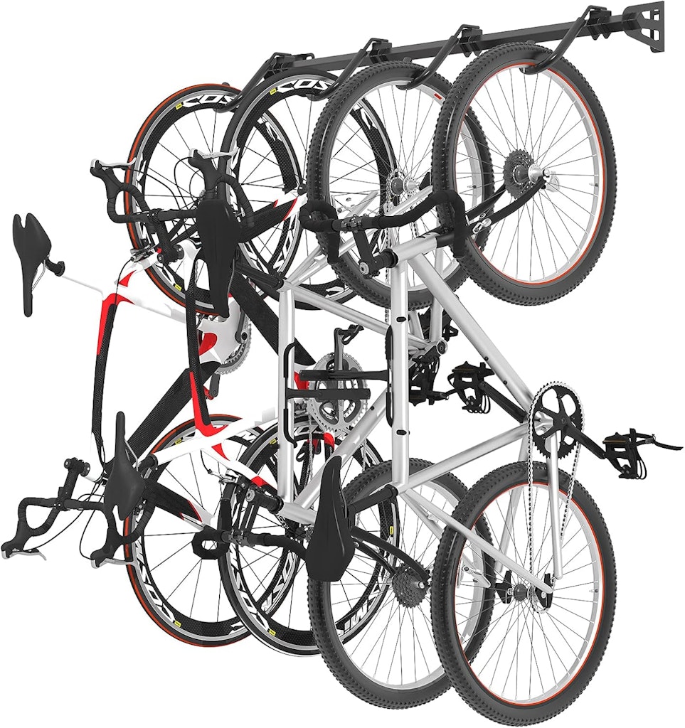 Fleximounts 4-Bike Wall-Mounted Storage Rack: $32 Fleximounts 4-Bike Wall-Mounted Storage Rack: $32