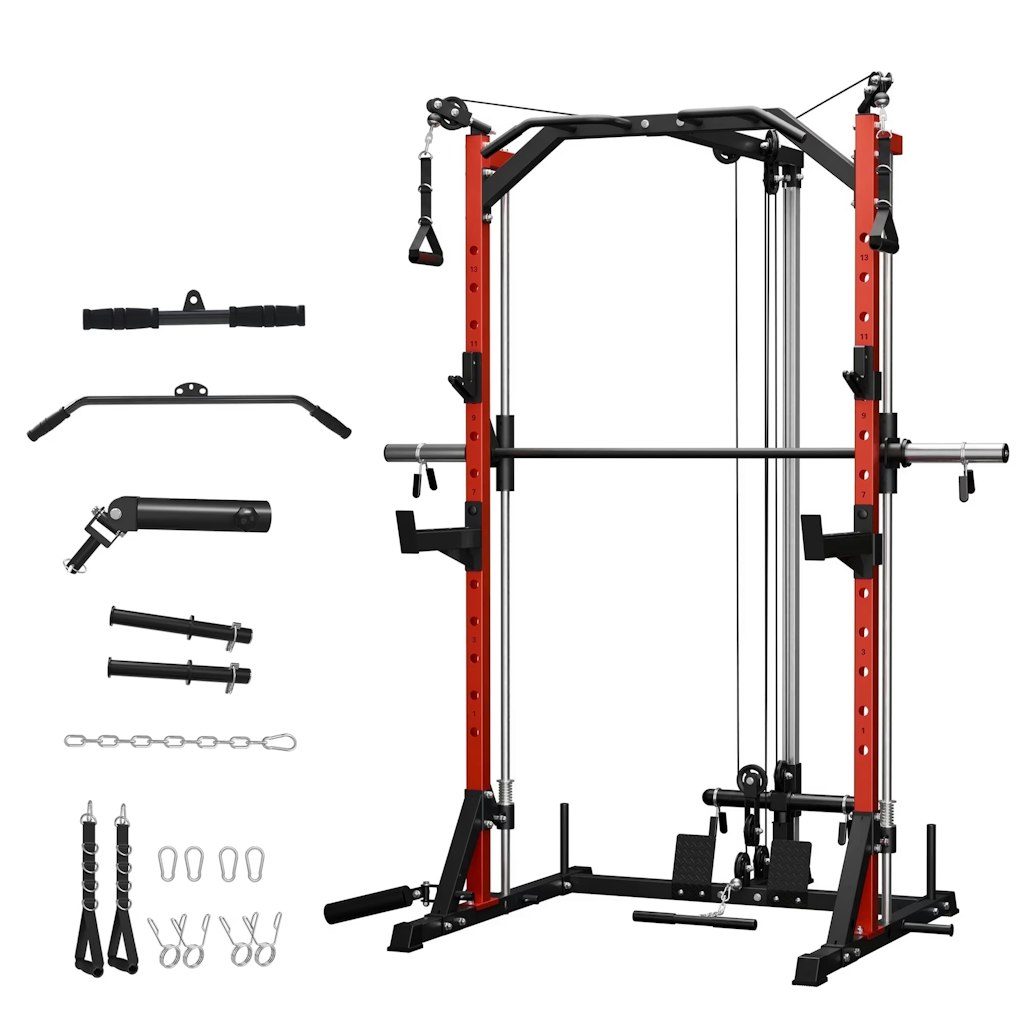Mikolo Compact 7-in-1 Smith Machine Cable Crossover Squat Rack: $340 Mikolo Compact 7-in-1 Smith Machine Cable Crossover Squat Rack: $340