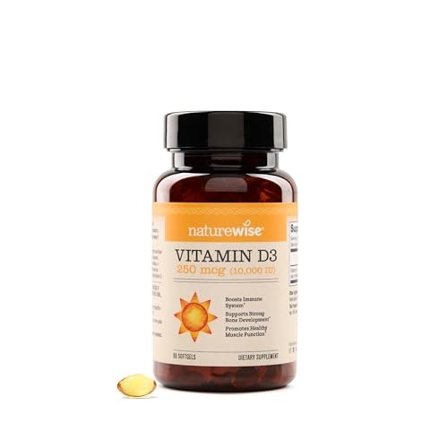 NatureWise 10,000IU Vitamin D3 Supplement 90-Count Softgels: $12.73