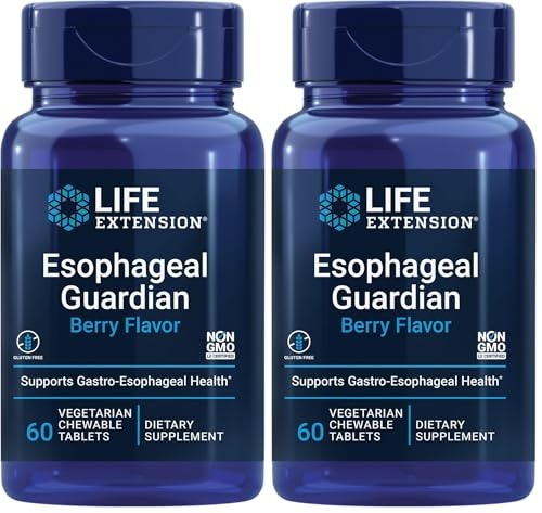 Life Extension Esophageal Guardian 60-Count Vegetarian Chewable Tablets 2-Pack: $44.23 Life Extension Esophageal Guardian 60-Count Vegetarian Chewable Tablets 2-Pack: $44.23