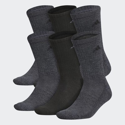 adidas Men's Athletic Cushioned Crew Socks 6-Pack