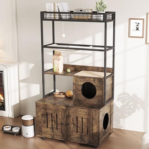 Litter Box Enclosure with Storage Shelf: $65.54 Litter Box Enclosure with Storage Shelf: $65.54