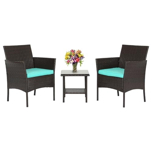 FDW 3-Piece Wicker Patio Bistro Furniture Set: $79.99 FDW 3-Piece Wicker Patio Bistro Furniture Set: $79.99