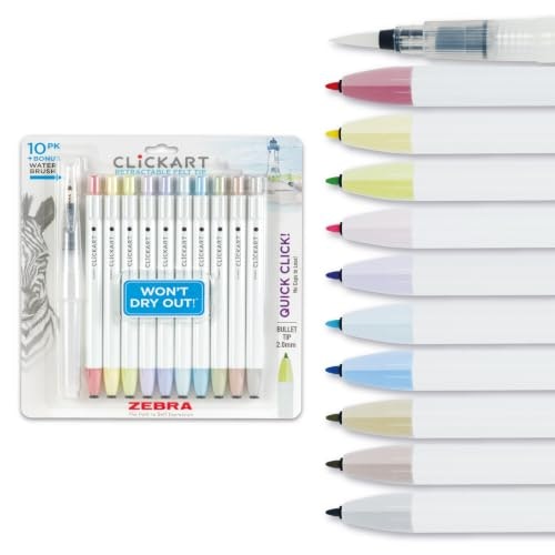 Zebra Clickart Retractable Felt Tip Pen 0.6mm 10-Pack: $11.30 Zebra Clickart Retractable Felt Tip Pen 0.6mm 10-Pack: $11.30