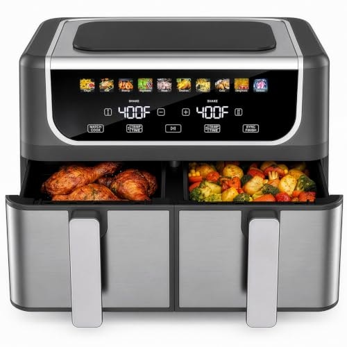 KMFurnila 9.5-Quart Dual Basket Air Fryer: $64.97 KMFurnila 9.5-Quart Dual Basket Air Fryer: $64.97