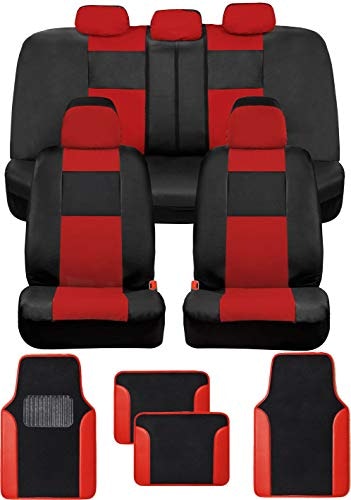 BDK Faux Leather Car Seat Covers and Floor Mats Full Set: $26.98 BDK Faux Leather Car Seat Covers and Floor Mats Full Set: $26.98