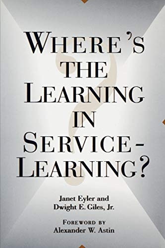 Where's the Learning in Service-Learning?: $24.30 Where's the Learning in Service-Learning?: $24.30