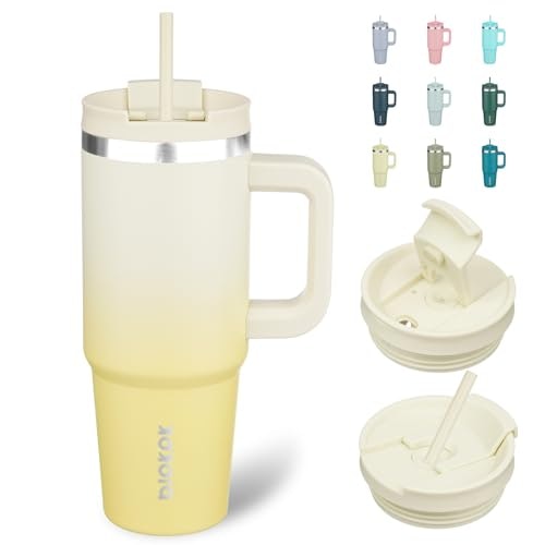 BJPKPK 30oz Stainless Steel Insulated Tumbler with Handle and Straw: $12.01 BJPKPK 30oz Stainless Steel Insulated Tumbler with Handle and Straw: $12.01