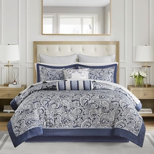 Madison Park Queen Jacquard Comforter and Cotton Sheet 12-Piece Set: $89.63 Madison Park Queen Jacquard Comforter and Cotton Sheet 12-Piece Set: $89.63