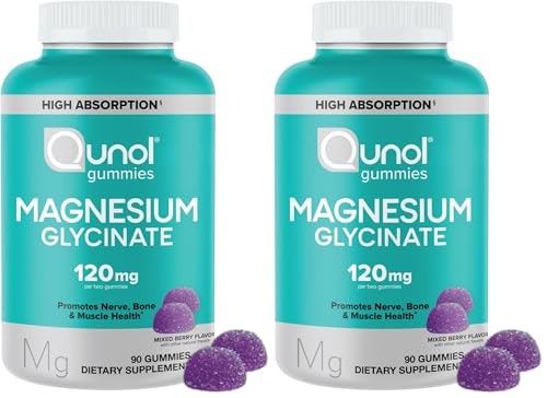 Qunol 120mg Magnesium Glycinate Gummies 90-Count 2-Pack: $40.36 Qunol 120mg Magnesium Glycinate Gummies 90-Count 2-Pack: $40.36