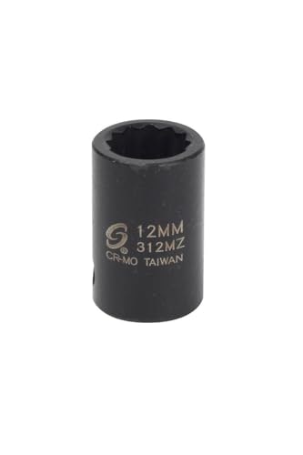 Sunex 3/8-Inch Drive 12mm 12-Point Metric Impact Socket: $3 Sunex 3/8-Inch Drive 12mm 12-Point Metric Impact Socket: $3