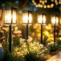 HmDecor Solar Pathway Lights 8-Pack for $21 w/ Prime + free shipping