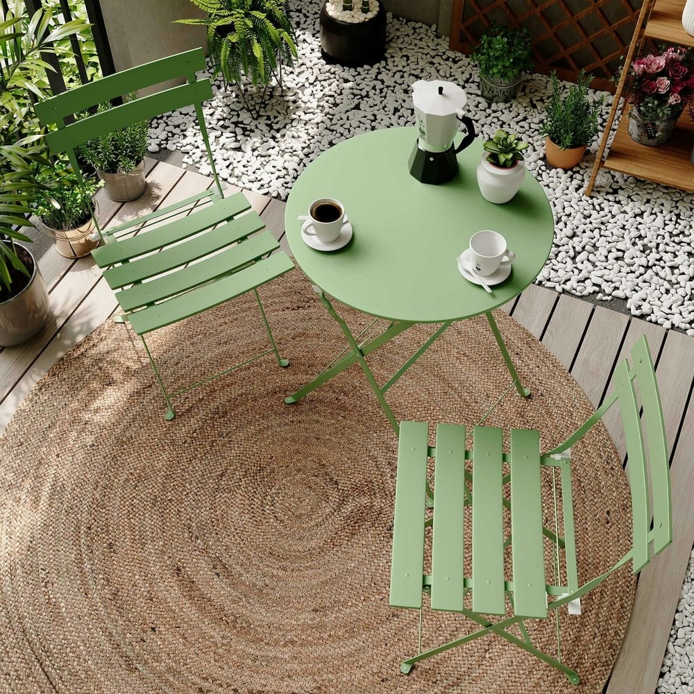 Lausaint Home 3-Piece Outdoor Folding Bistro Set: $74.99 Lausaint Home 3-Piece Outdoor Folding Bistro Set: $74.99