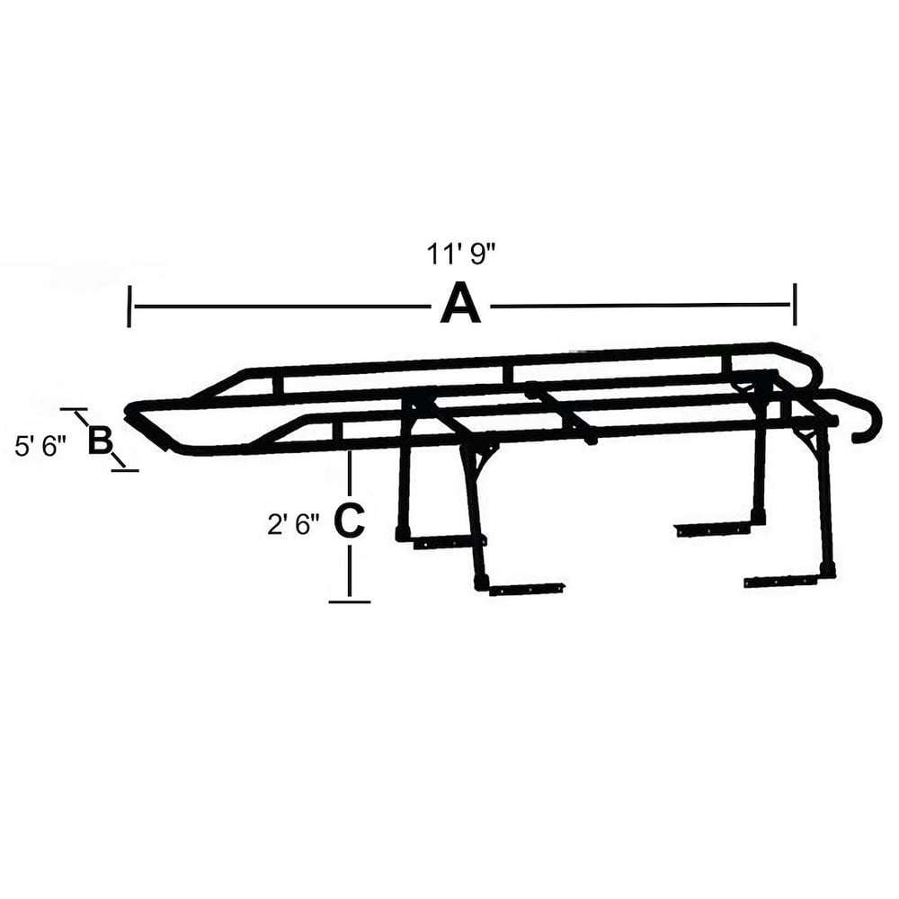 TrailFX FCLR001B TFX Heavy Duty Contractor Ladder Rack: $624.25