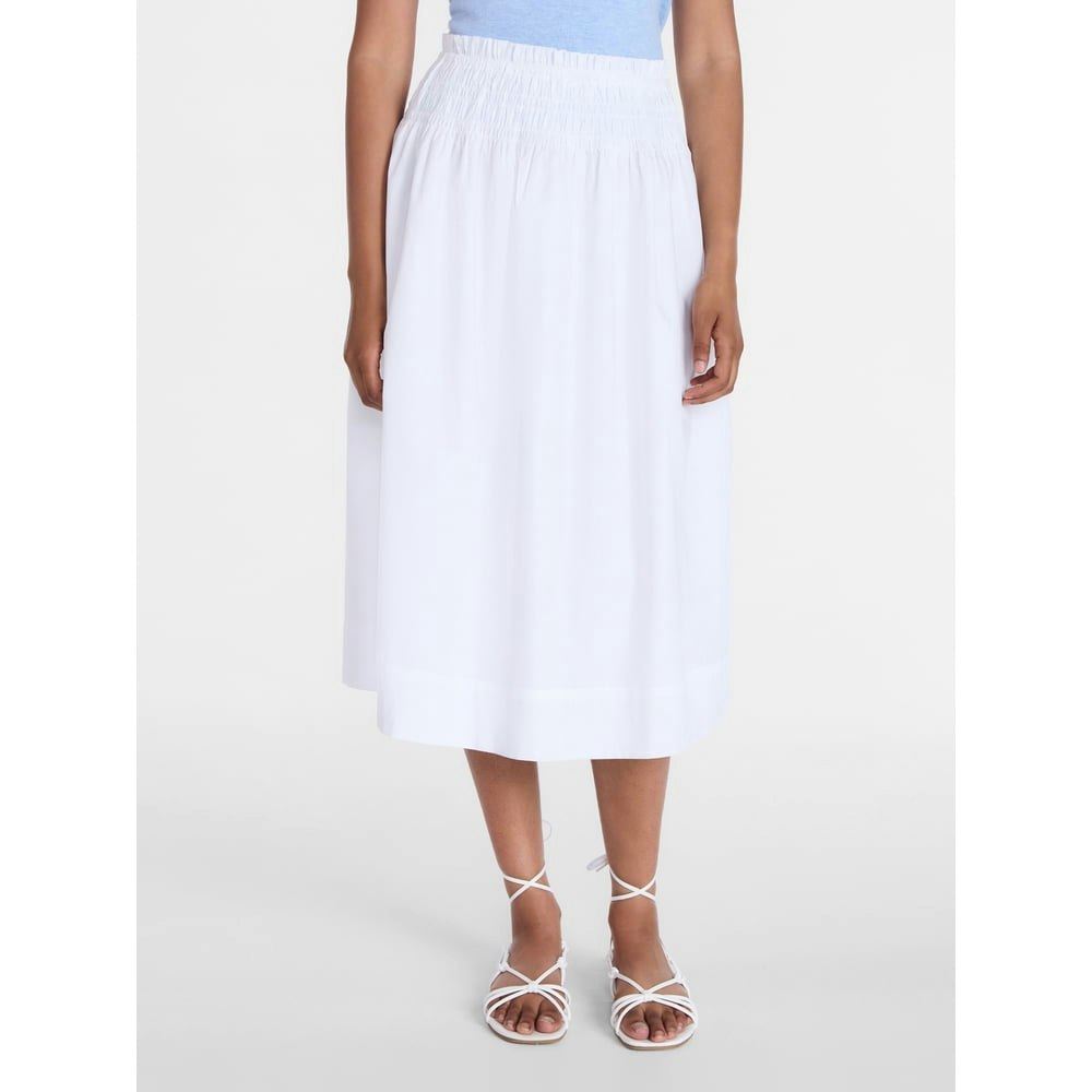 Time and Tru Women's Smocked Waist Cotton Midi Skirt: $7.82 Time and Tru Women's Smocked Waist Cotton Midi Skirt: $7.82