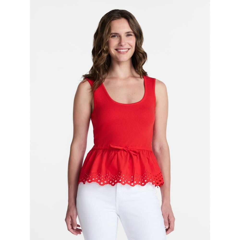 Time and Tru Women's Peplum Tank Top: $8.99 Time and Tru Women's Peplum Tank Top: $8.99
