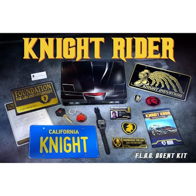 Doctor Collector Knight Rider F.L.A.G. Agent Collectable Kit Memorabilia Tin for $86 + free shipping