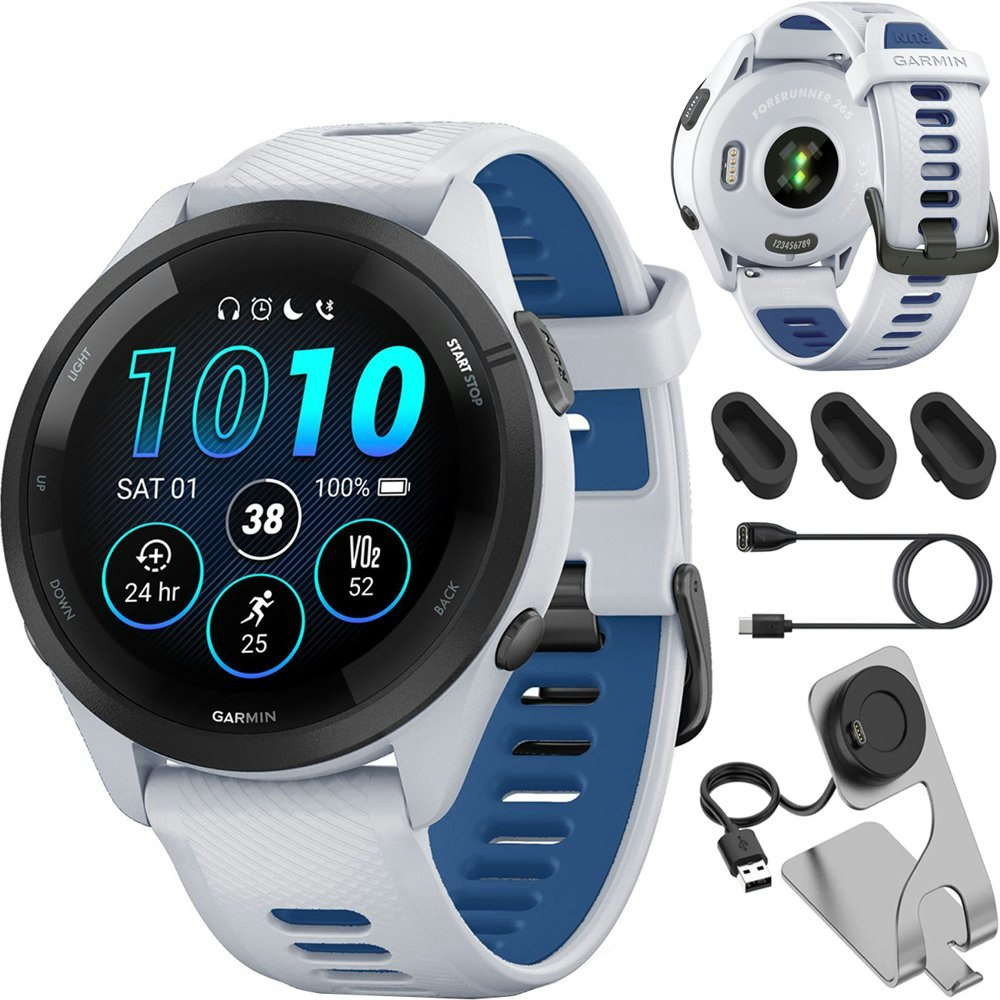 Garmin Forerunner 265 GPS Smartwatch Bundle: $369.99