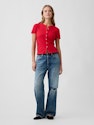 Gap Factory Women's Ribbed Button-Up Top for $8 + free shipping w/ $50