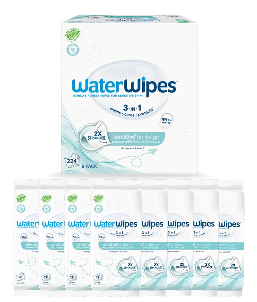 WaterWipes Sensitive+ On the Go Wipes 224-Pack: $12 WaterWipes Sensitive+ On the Go Wipes 224-Pack: $12