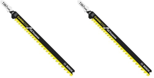Bosch T367XHM1 5-3/16" Carbide Edge T-Shank Jig Saw Blades 2-Pack: $16.58 Bosch T367XHM1 5-3/16" Carbide Edge T-Shank Jig Saw Blades 2-Pack: $16.58