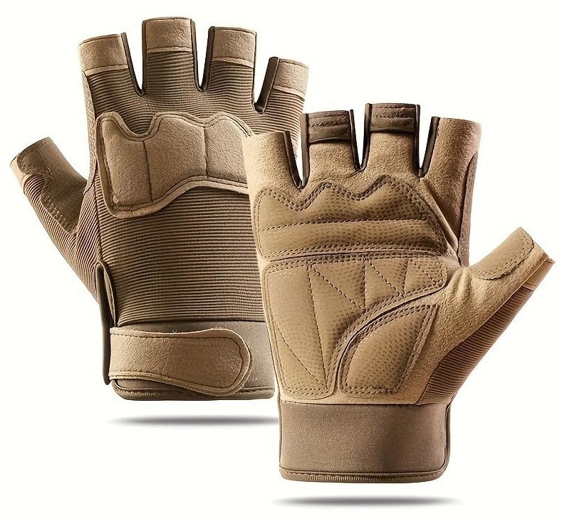 Half Finger Anti-Slip Gloves: $4.60