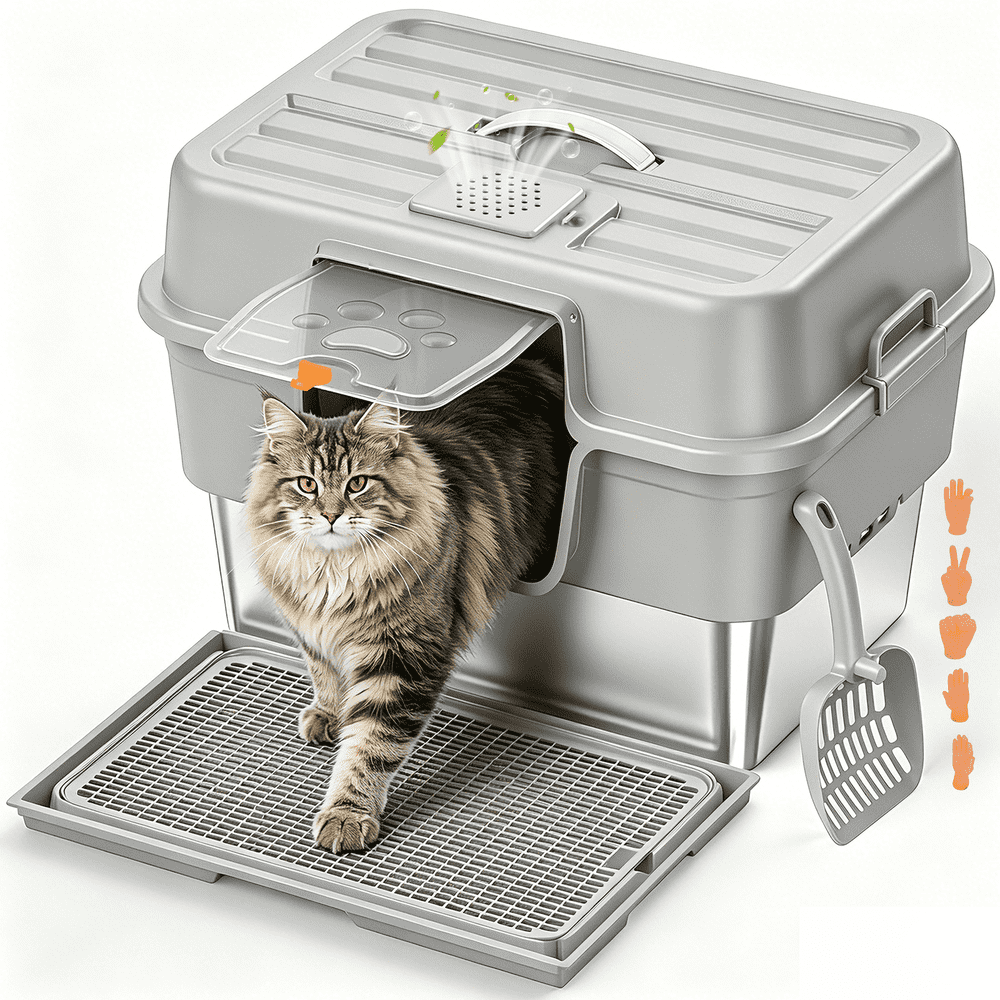 Litter Box with Lid: $89.99 Litter Box with Lid: $89.99
