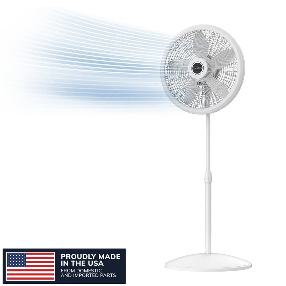 Lasko 18-Inch 3-Speed Oscillating Pedestal Fan: $40.80