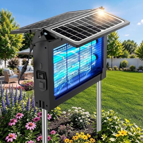 Zechuan 4,500V Solar-Powered Electric Bug Zapper: $29.99