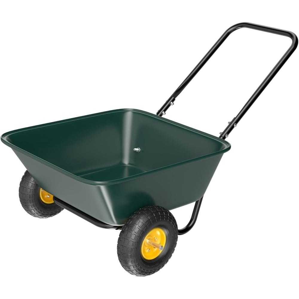 WJSP 2-Wheel Garden Wheelbarrow: $69.99
