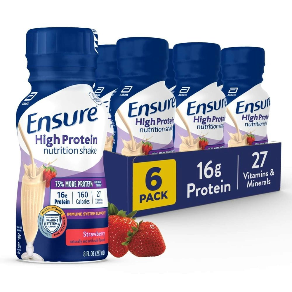 Ensure High Protein Nutrition Shake 6-Pack: $10.46 Ensure High Protein Nutrition Shake 6-Pack: $10.46